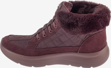 SKECHERS Lace-Up Boots in Red: front