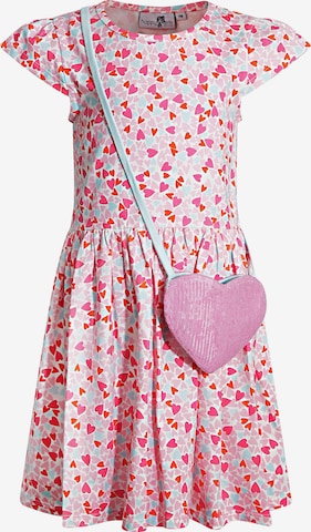 happy girls Set: Kleid und Tasche in Pink: predná strana