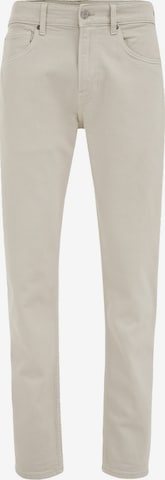 WE Fashion Slimfit Farkut värissä beige: etupuoli