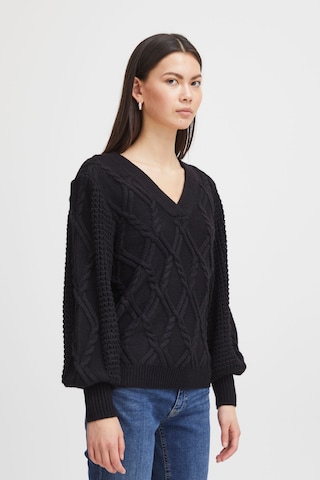 Pull-over ICHI en noir : devant