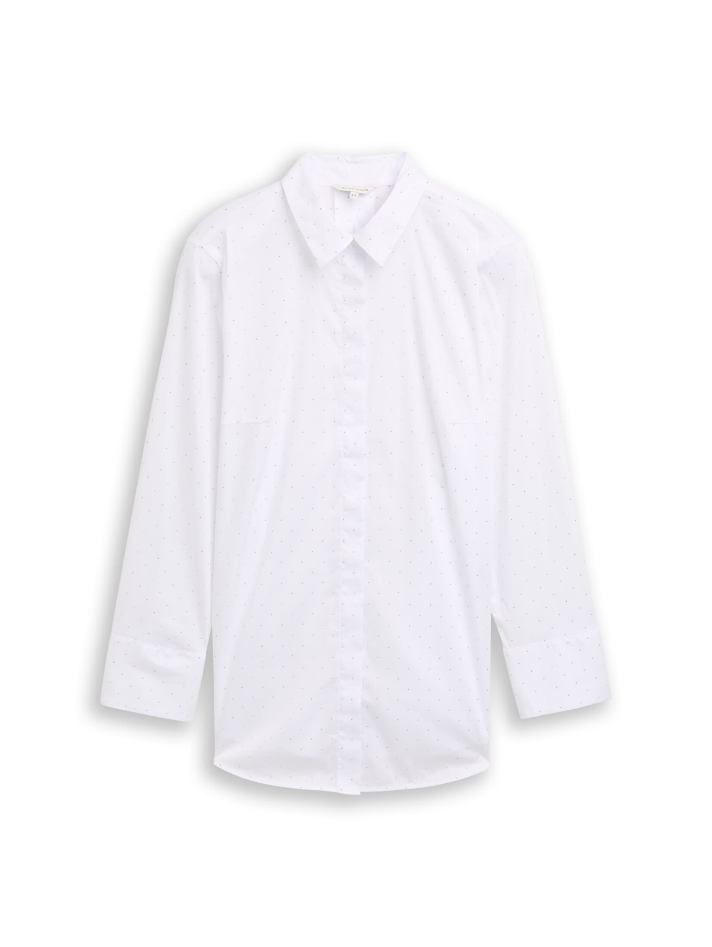 Tom Tailor Women + Blouse in Wit: voorkant