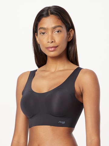 SLOGGI Bralette Bra 'ZERO Feel' in Grey: front