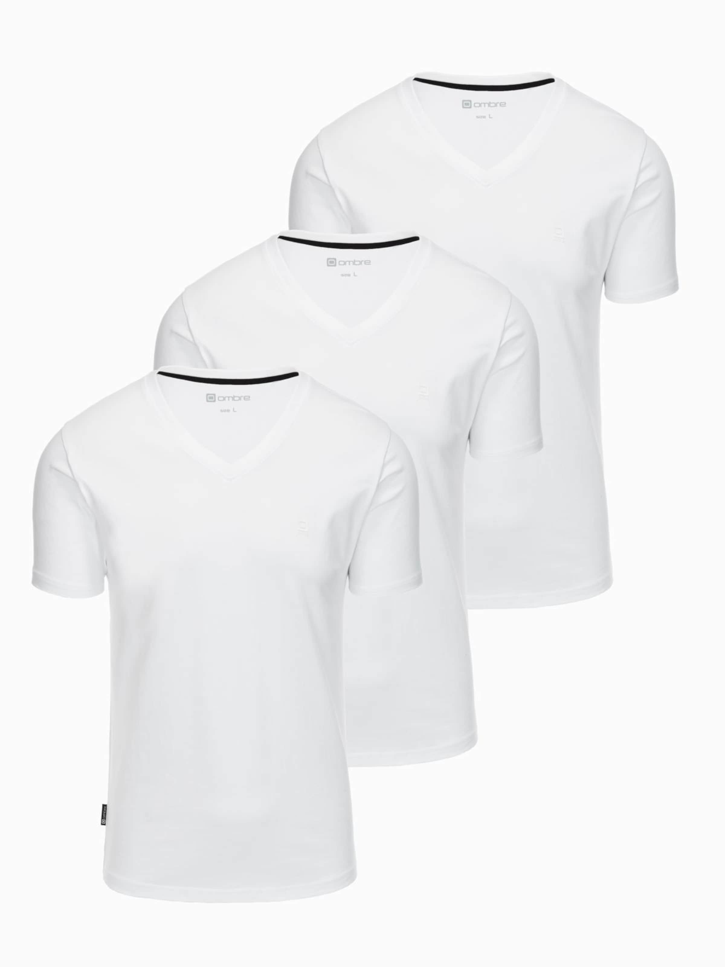 Ombre Shirt in White: front