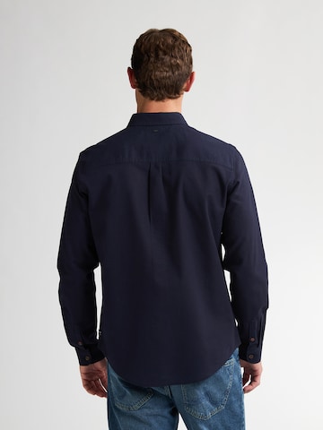 Coupe regular Chemise Petrol Industries en bleu