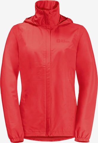 JACK WOLFSKIN Outdoor Jacket 'Stormy Point' in Red: front