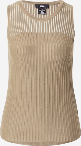 DKNY Вязаный топ в Серый: спереди