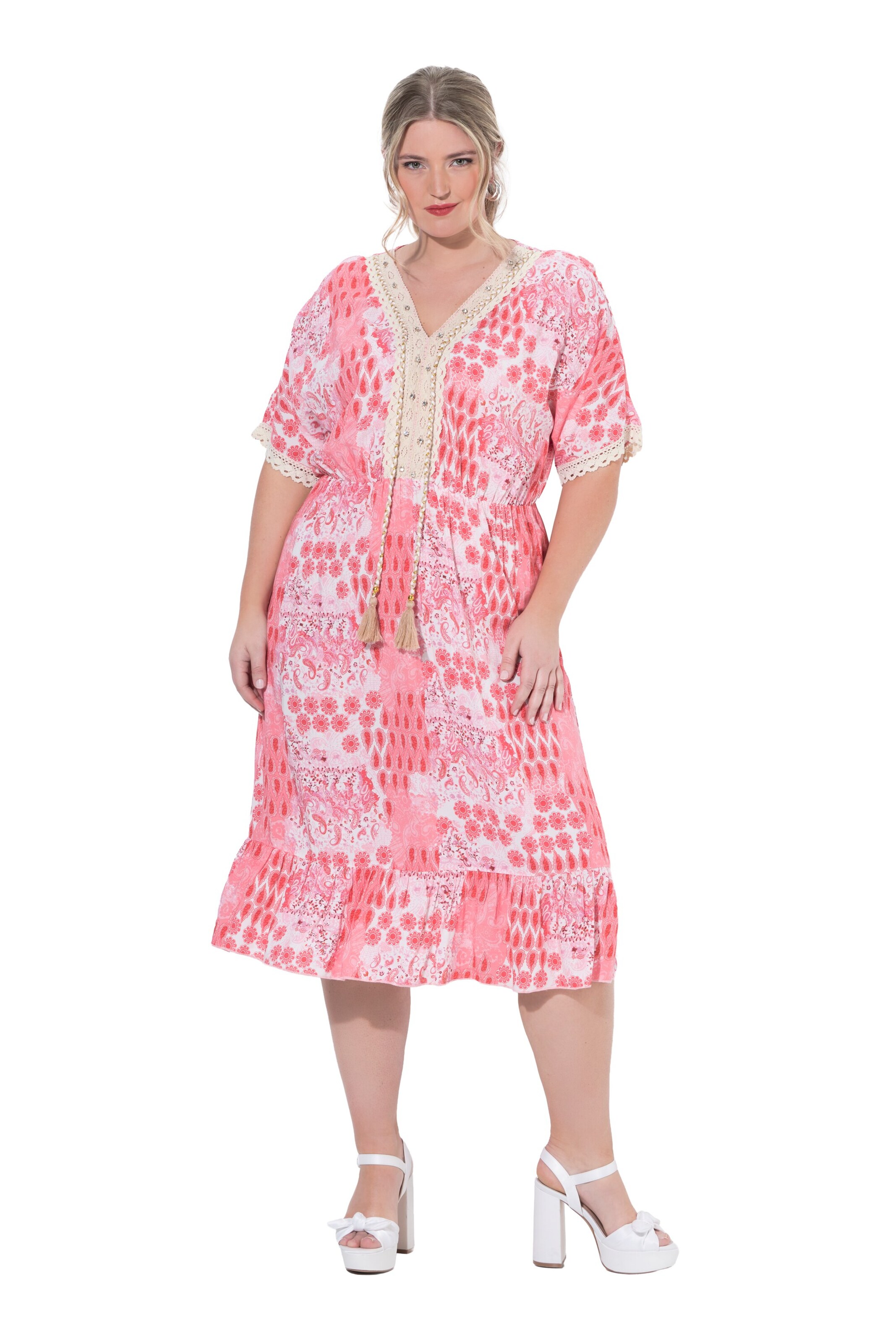 MIAMODA Dress in Red: front