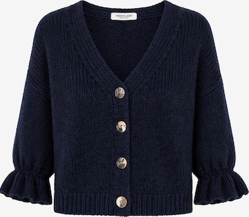 SASSYCLASSY Oversizestrickjacke in Blau: Vorderseite
