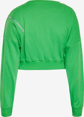 Sweat-shirt myMo ROCKS en vert