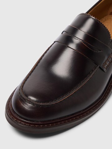 SELECTED HOMME Instappers 'SLHCARTER' in Bruin