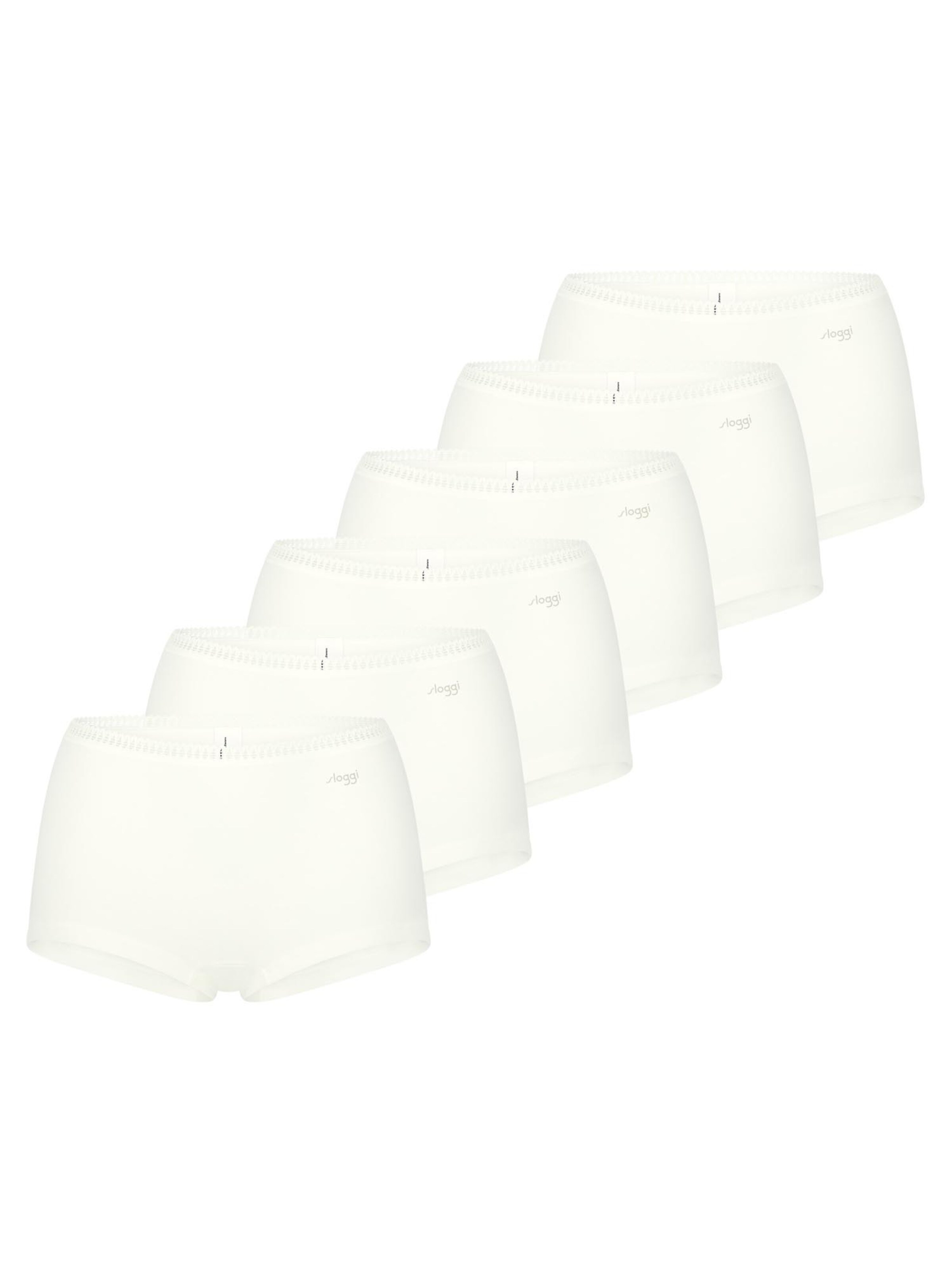 SLOGGI Boyshorts 'GO Crush' in White: front