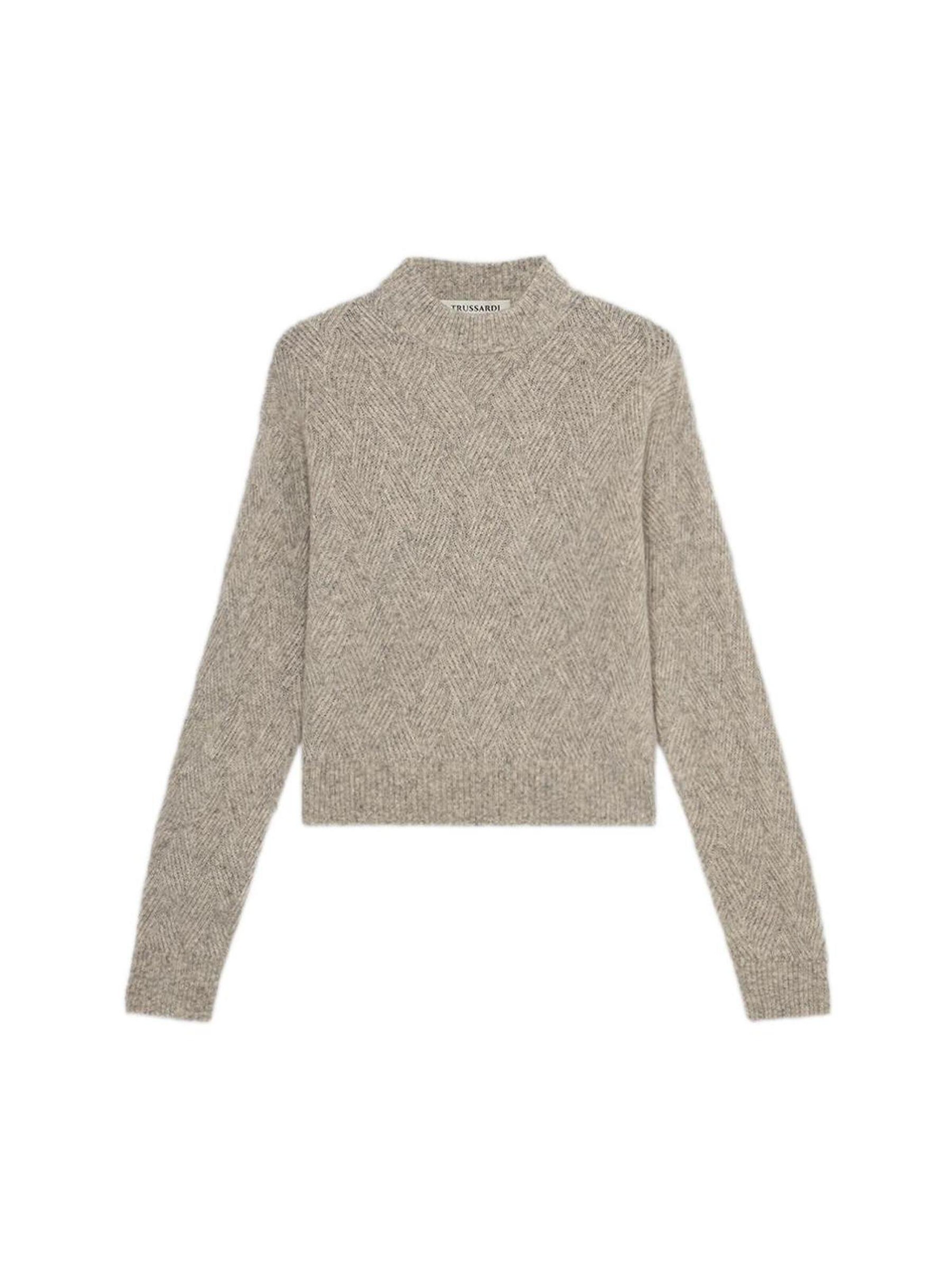 Pull-over Trussardi en gris : devant