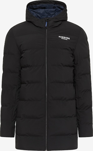 HOMEBASE Winter Coat in Black: front