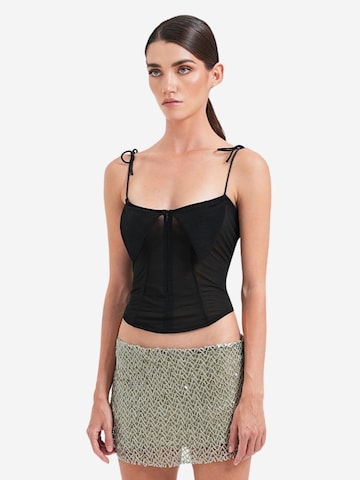 OW Collection Top 'ASTRA' in Zwart