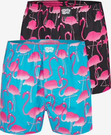 Lousy Livin Boxer shorts 'Flamingo' in Blue: front