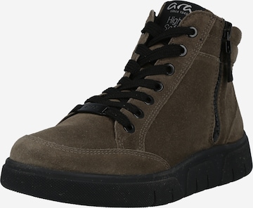 ARA Sneakers hoog 'Rom' in Bruin: voorkant