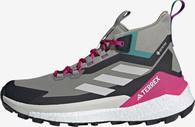 ADIDAS TERREX Boots 'Free Hiker 2.0' en bleu cyan / gris / rose / blanc, Vue avec produit