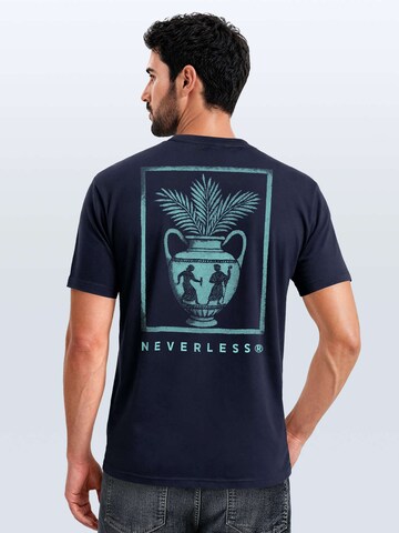 Neverless Shirt 'Greek Vase' in Blue