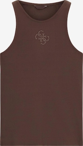Top 'W6RP39 KD092' di GUESS in marrone: frontale