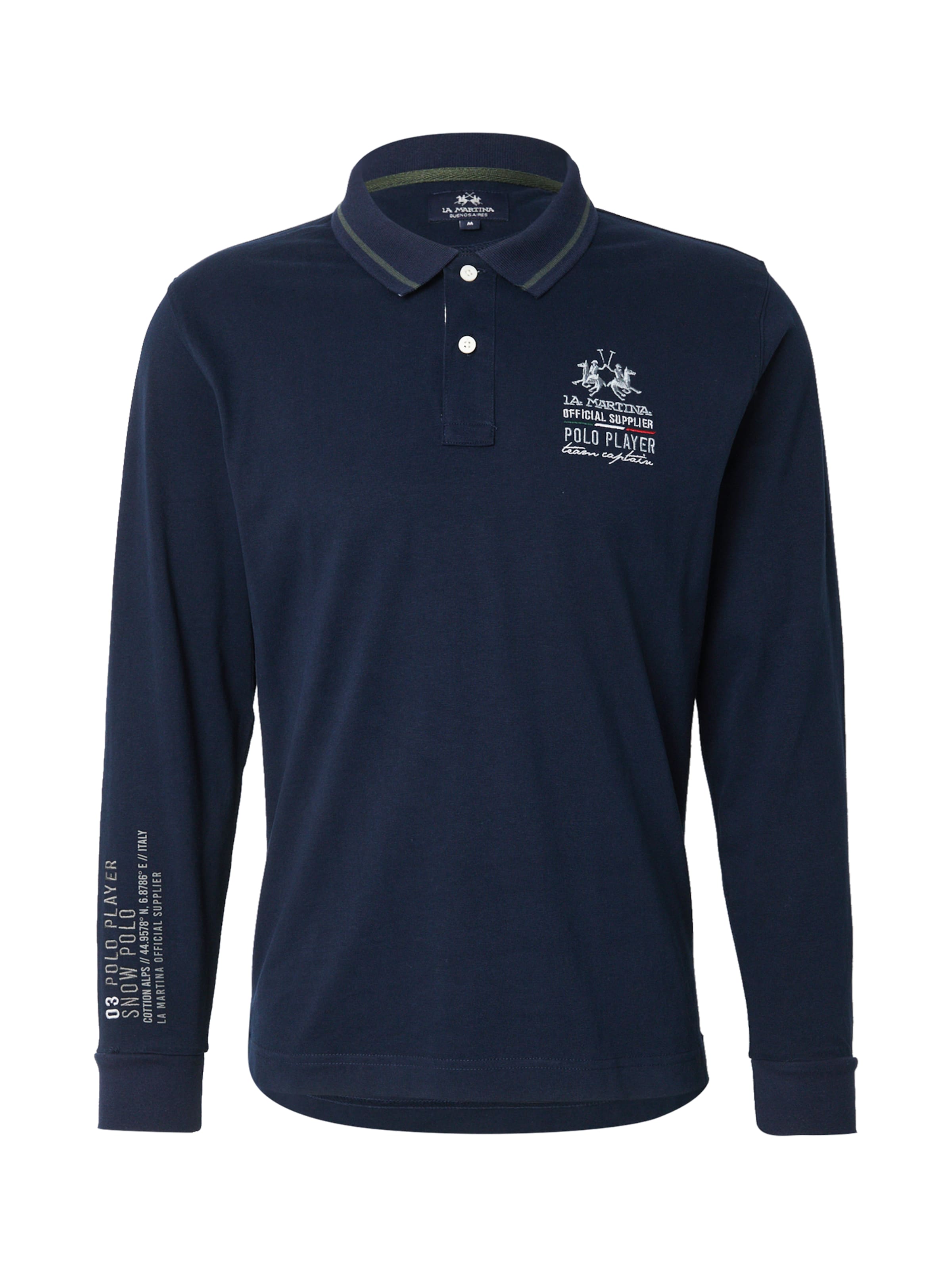 La Martina T-shirt i blå: framsida