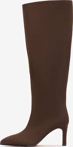 Bottes CESARE GASPARI en marron : devant