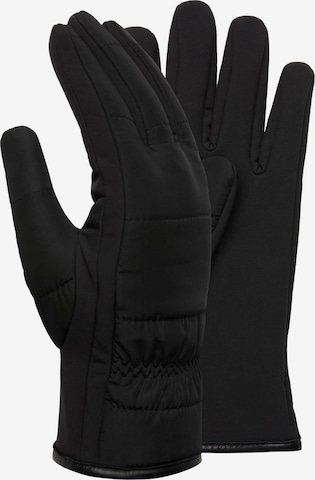 Gants Boggi Milano en noir : devant