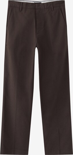 Pull&Bear Trousers with creases in Brown, Item view