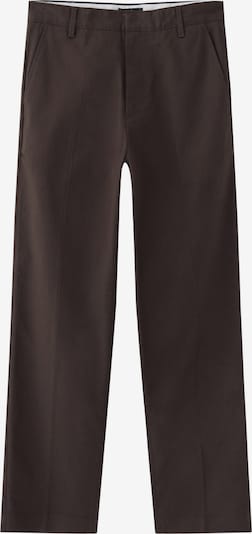 Pull&Bear Trousers with creases in Brown, Item view