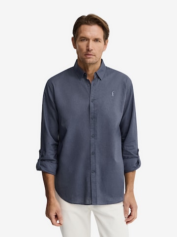 Polo Club Regular fit Button Up Shirt in Blue: front