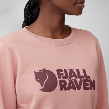 Fjällräven Sweatshirt 'Logo' in Pink