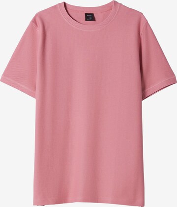 T-Shirt Bershka en rose : devant