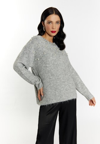 Pull-over 'Koosh' faina en gris : devant