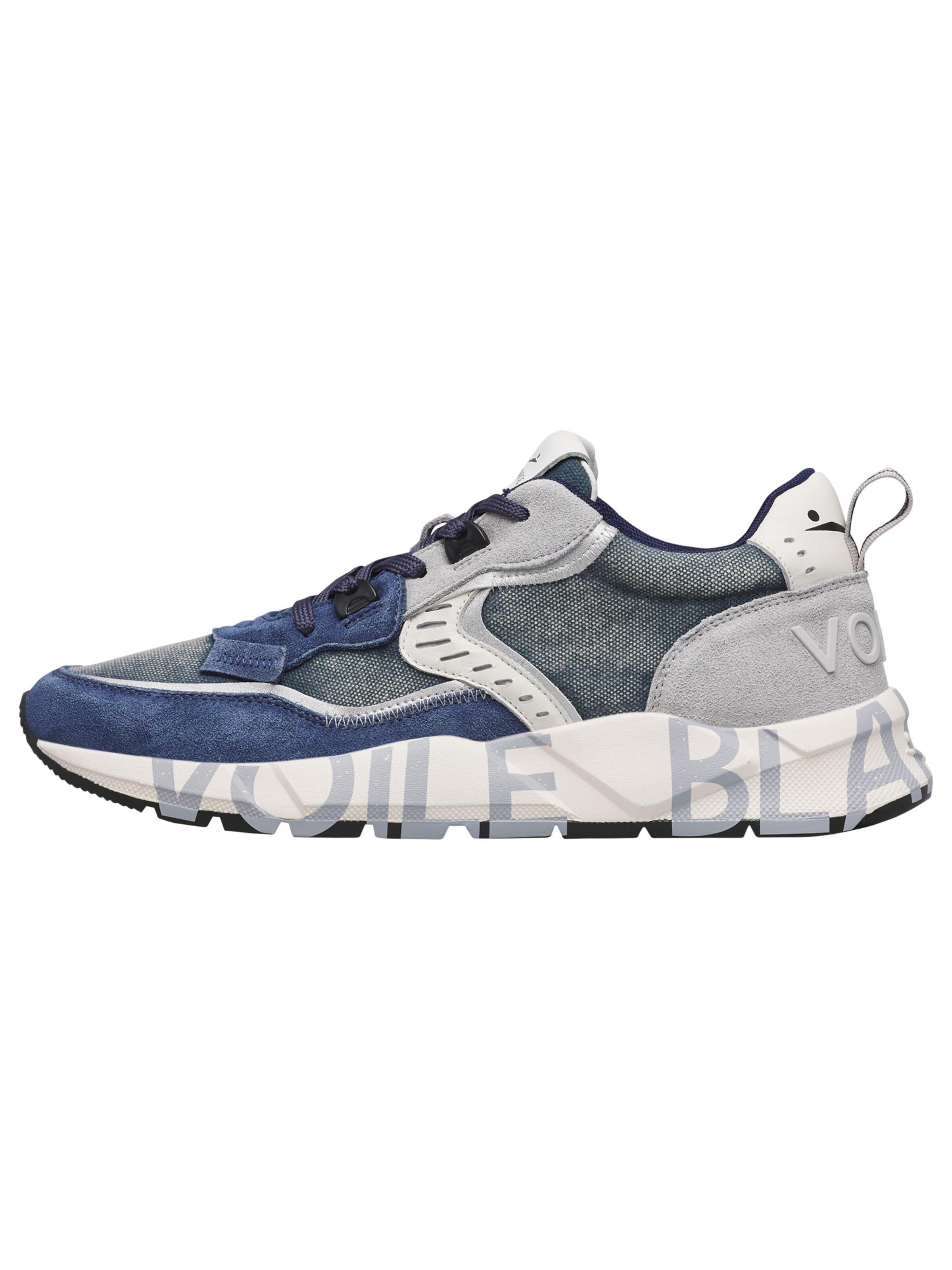 Voile blanche Platform trainers 'CLUB01.' in Blue: front