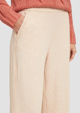 s.Oliver Wide leg Broek in Beige
