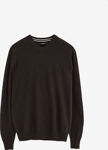 Polo Club Pullover ' RIGBY' in Braun: Vorderseite