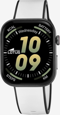 Lotus Digitaal horloge 'Lotus - Smartwatch Smartime Audaz XL - Quartz watch movement - Watch case width: 46.73 mm' in Wit: voorkant