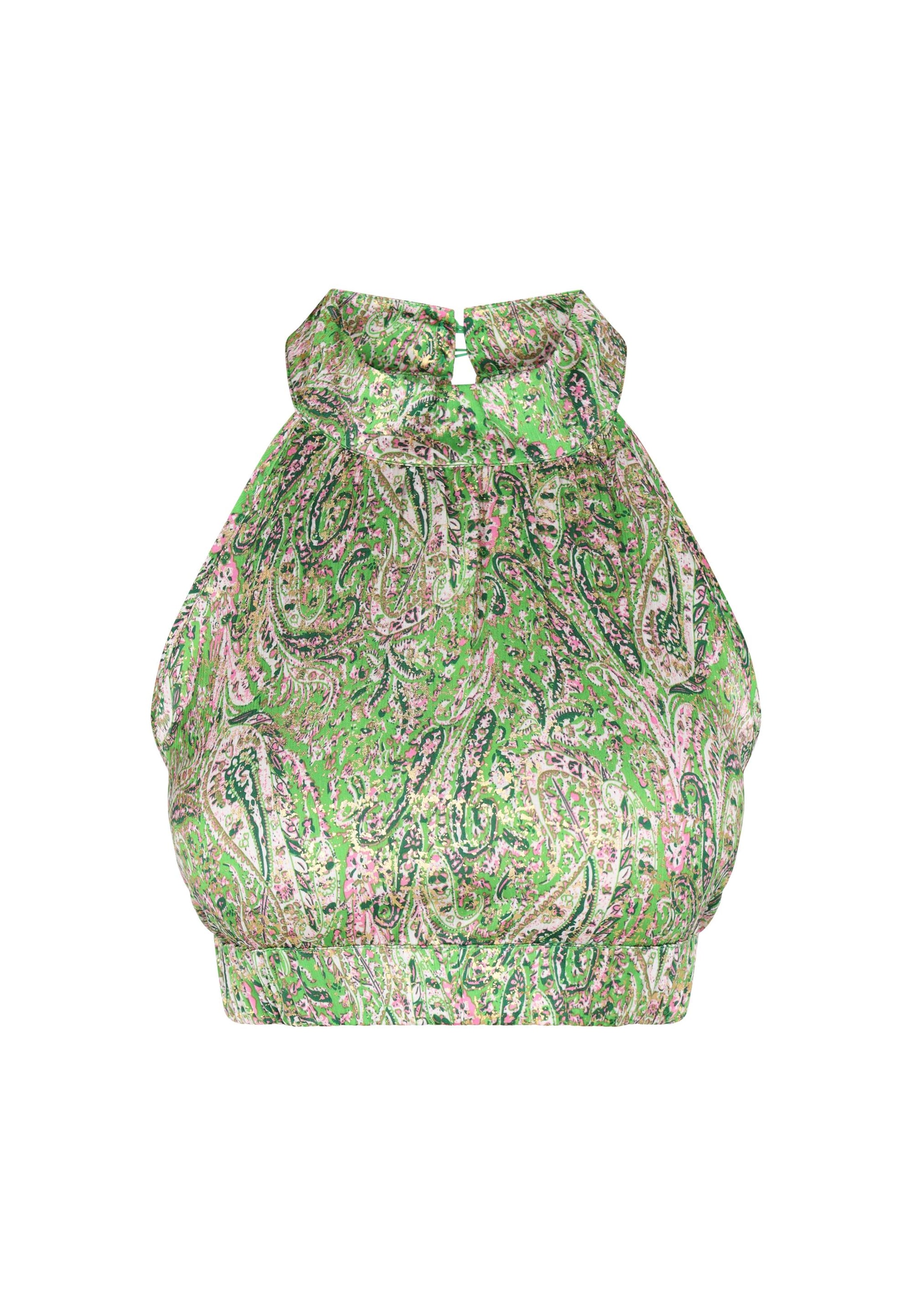 Haut 'Boho' MAIRE en vert : devant