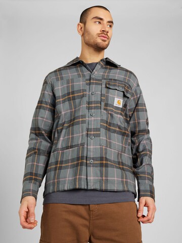 Carhartt WIP Regular fit Overhemd 'Hadley' in Grijs: voorkant
