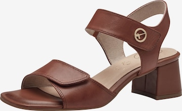 TAMARIS Sandals in Brown: front