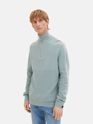 TOM TAILOR Sweater in Blue: front