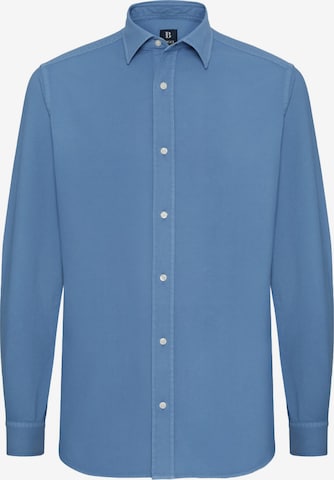 Boggi Milano - Ajuste regular Camisa de negocios en azul: frente