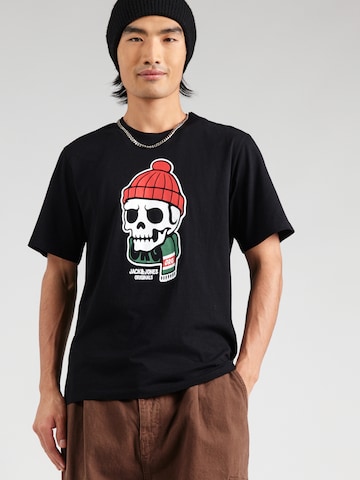 JACK & JONES - Camisa 'JORHOLIDAY' em preto: frente