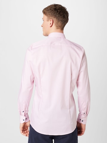 OLYMP Slim fit Button Up Shirt 'New York' in Pink