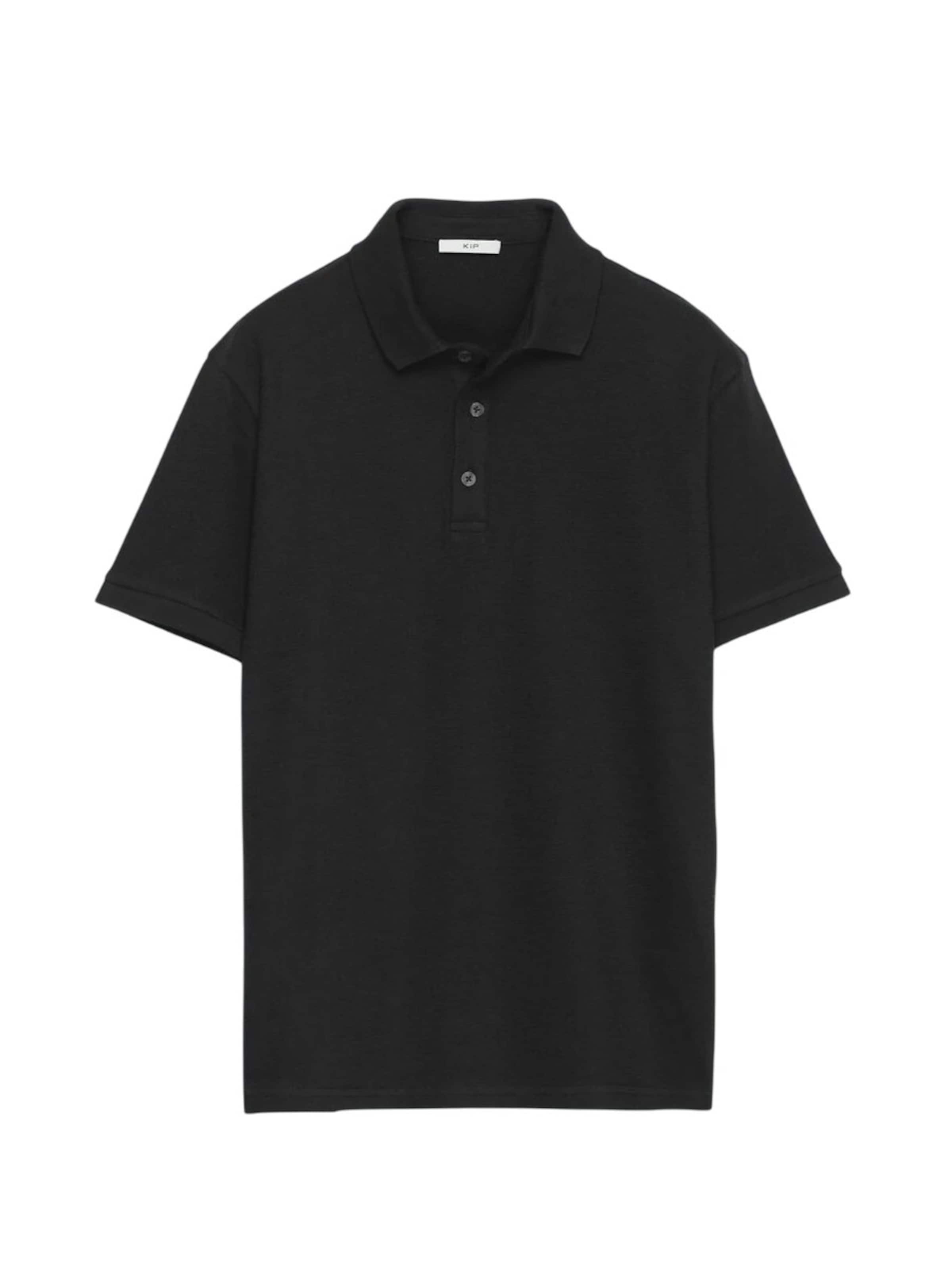 KİP Poloshirt in Schwarz: Vorderseite