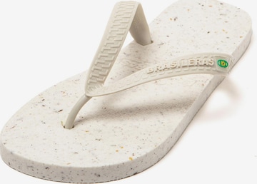 Brasileras T-bar sandals 'Re Walk M' in White: front