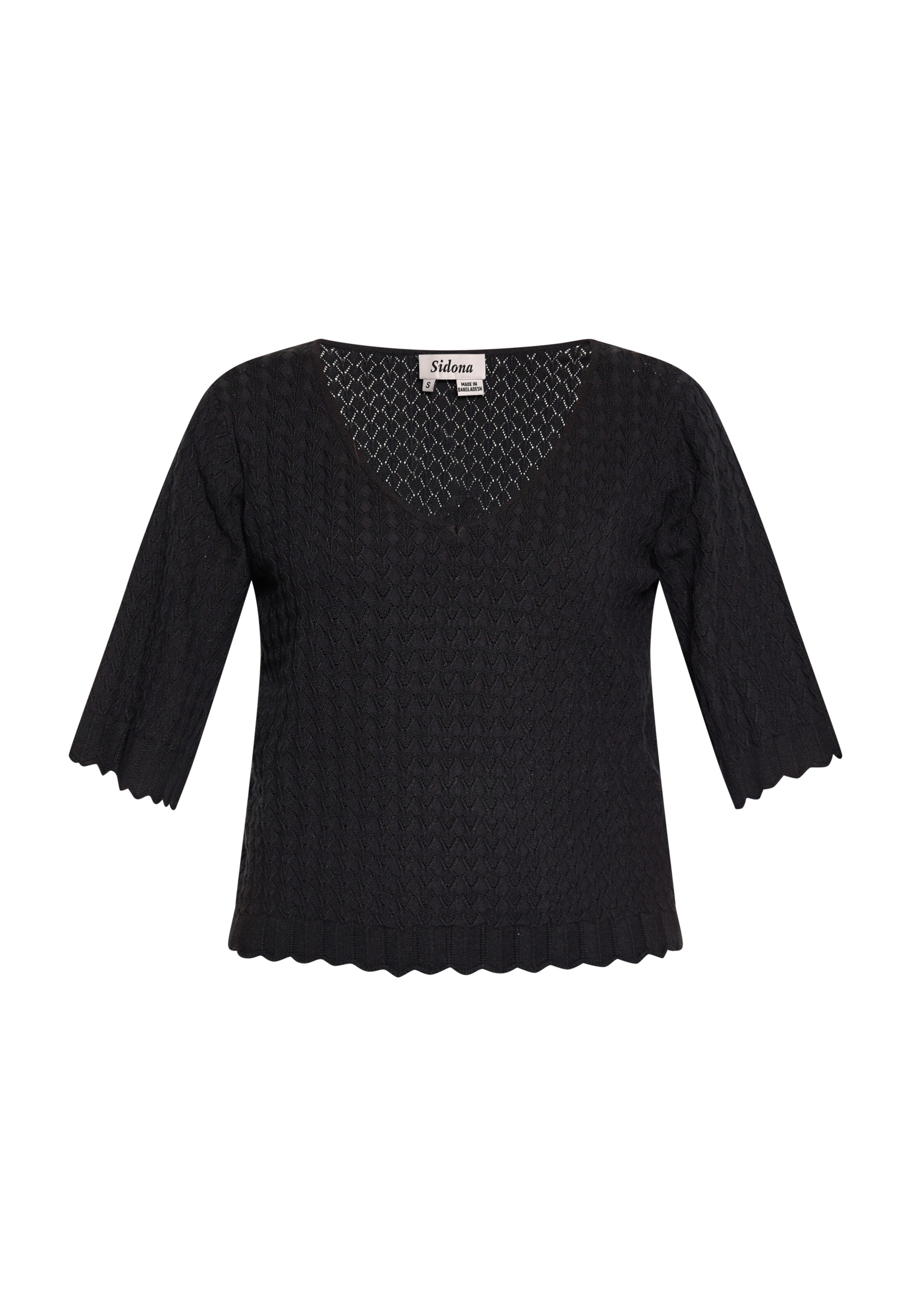 Sidona - Pullover em preto: frente