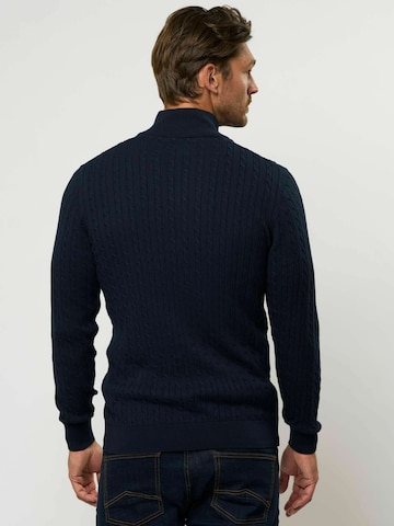 U.S. POLO ASSN. Svetr ' Amir Half ' – modrá