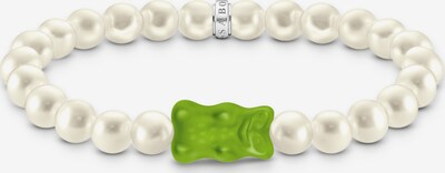 Thomas Sabo Armband in grün / silber / perlweiß, Produktansicht