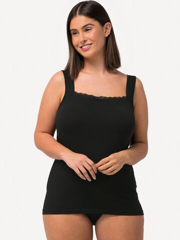 Ulla Popken - Camiseta térmica en negro: frente