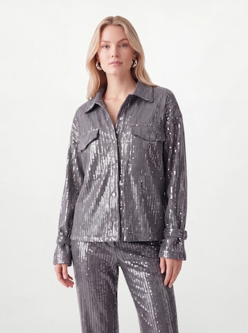 Hoermanseder - Blusa en gris: frente